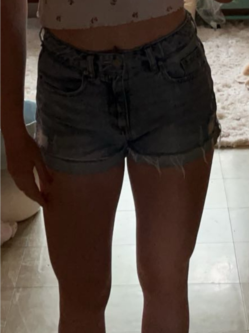 PacSun Light Blue Vintage Wash Denim Shorts - Picture 2 of 5